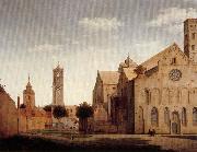Pieter Jansz Saenredam St Mary's Square and St Mary's Church at Utrecht painting